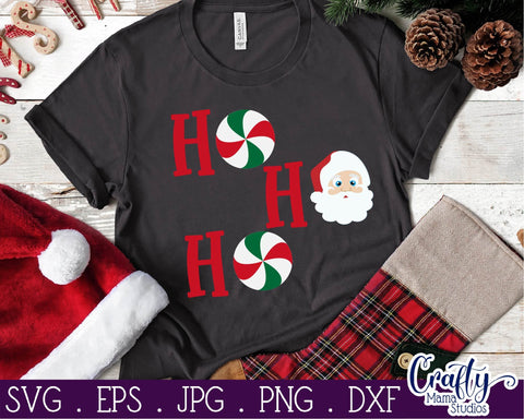 Christmas Svg - Santa Svg - Merry Christmas Svg - Ho Ho Ho Christmas SVG SVG Crafty Mama Studios 