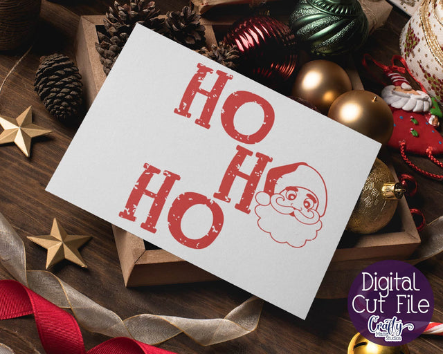 Christmas Svg - Santa Svg - Merry Christmas Svg - Ho Ho Ho Christmas SVG SVG Crafty Mama Studios 