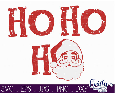 Christmas Svg - Santa Svg - Merry Christmas Svg - Ho Ho Ho Christmas SVG SVG Crafty Mama Studios 