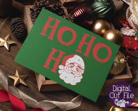 Christmas Svg - Santa Svg - Merry Christmas Svg - Ho Ho Ho Christmas SVG SVG Crafty Mama Studios 