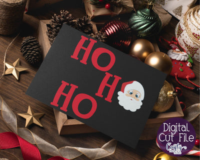 Christmas Svg - Santa Svg - Merry Christmas Svg - Ho Ho Ho Christmas SVG SVG Crafty Mama Studios 