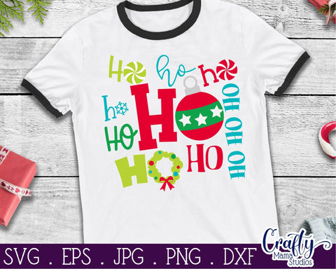 Christmas Svg - Santa Svg - Santa Claus Svg - Merry Christmas Svg - Ho Ho Ho Svg SVG Crafty Mama Studios 