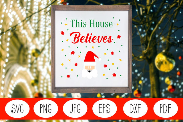 Christmas SVG | Santa SVG | Winter SVG | Believe SVG | Snow SVG Angel Lynne Designs 