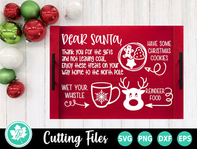 Christmas SVG | Santa Tray SVG TrueNorthImagesCA 
