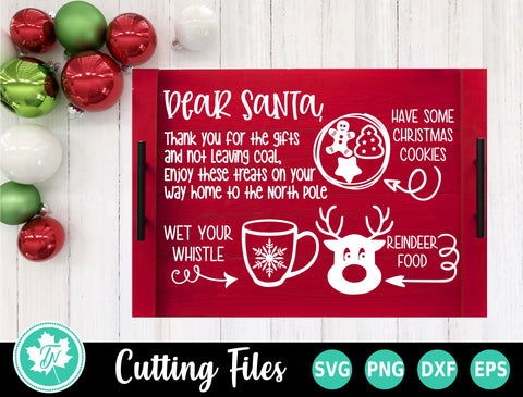 Christmas SVG | Santa Tray SVG TrueNorthImagesCA 