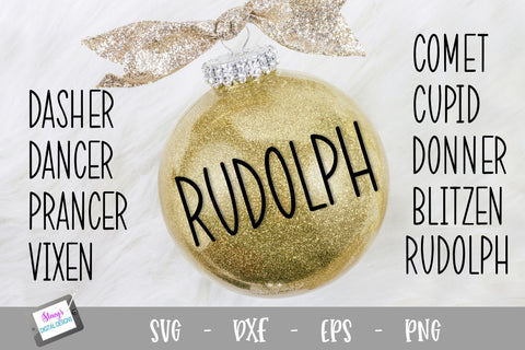 Christmas SVG - Skinny Reindeer names - 9 Reindeer names SVG Stacy's Digital Designs 