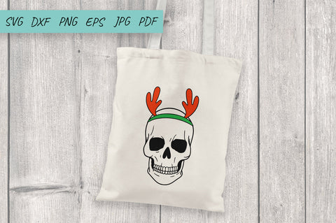 Christmas SVG, Skull Santa SVG, Christmas skull SVG SVG Irina Ostapenko 