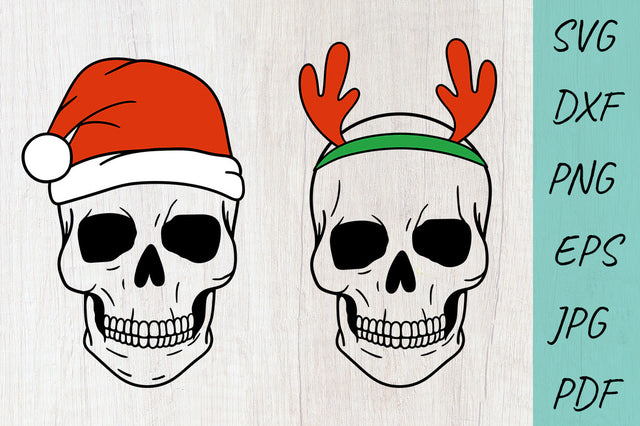 Christmas SVG, Skull Santa SVG, Christmas skull SVG SVG Irina Ostapenko 