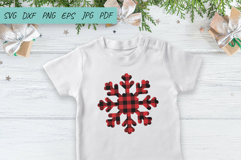 Christmas Svg | Snowflake Buffalo Plaid Svg | Snowflake Svg SVG Irina Ostapenko 