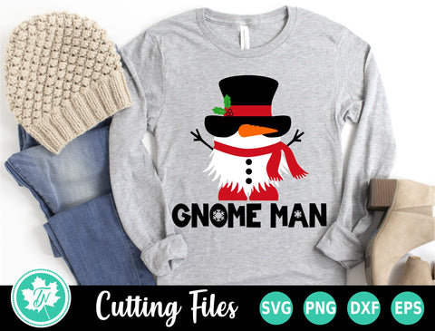Christmas SVG | Snowman SVG | Gnome Man SVG SVG TrueNorthImagesCA 