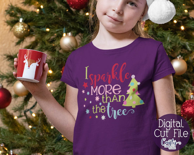 Christmas Svg - Sparkle More than the Tree Svg SVG Crafty Mama Studios 