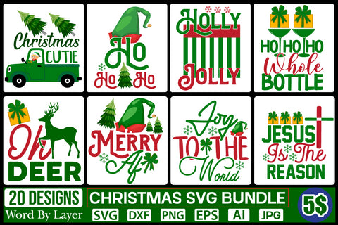 Christmas SVG Sundle SVG Cut File SVGs,quotes-and-sayings,food-drink mini-bundles,print-cut,on-sale Clipart Clip Art Sublimation or Vinyl Shirt Design SVG DesignPlante 503 