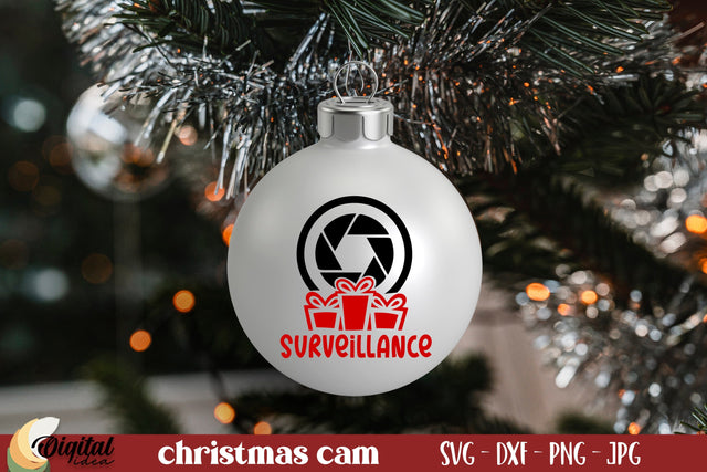 Christmas SVG. SVG Santa Cam. Santa Cam Ornament SVG SVG Evgenyia Guschina 