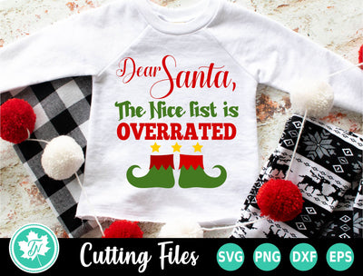 Christmas SVG | The Nice List is Overrated SVG TrueNorthImagesCA 
