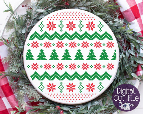 Christmas Svg - Ugly Christmas Sweater Svg - Christmas Trees SVG Crafty Mama Studios 