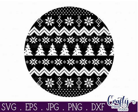 Christmas Svg - Ugly Christmas Sweater Svg - Christmas Trees SVG Crafty Mama Studios 