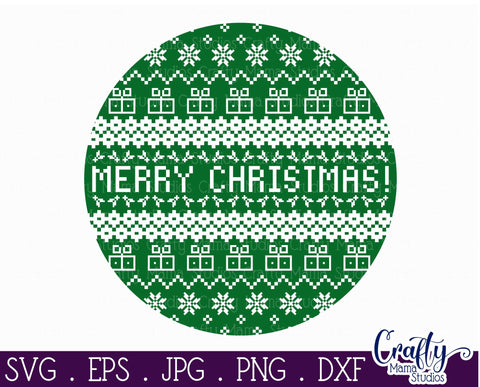 Christmas Svg - Ugly Christmas Sweater Svg - Merry Christmas SVG Crafty Mama Studios 