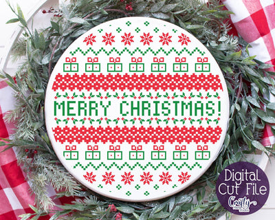 Christmas Svg - Ugly Christmas Sweater Svg - Merry Christmas SVG Crafty Mama Studios 