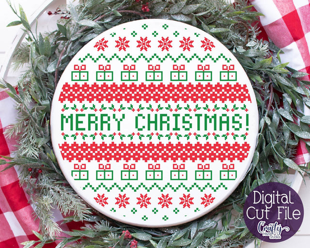 Christmas Svg - Ugly Christmas Sweater Svg - Merry Christmas SVG Crafty Mama Studios 