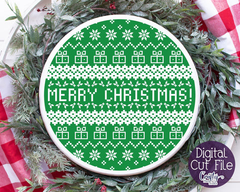 Christmas Svg - Ugly Christmas Sweater Svg - Merry Christmas SVG Crafty Mama Studios 