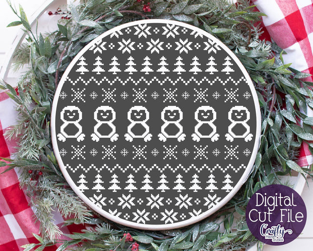 Christmas Svg - Ugly Christmas Sweater Svg - Penguin Sweater SVG Crafty Mama Studios 