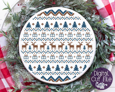 Christmas Svg - Ugly Christmas Sweater Svg - Reindeer Sweater SVG Crafty Mama Studios 