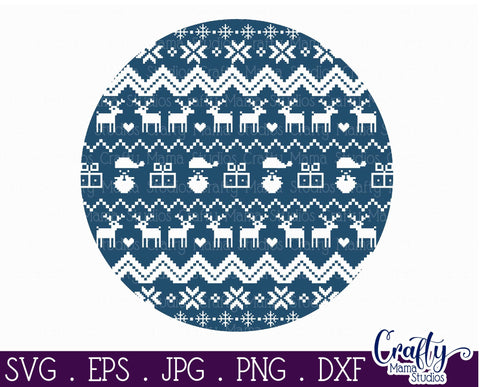 Christmas Svg - Ugly Christmas Sweater Svg - Santa Svg Sweater SVG Crafty Mama Studios 