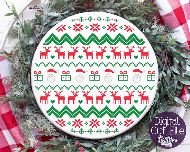 Christmas Svg - Ugly Christmas Sweater Svg - Santa Svg Sweater SVG Crafty Mama Studios 