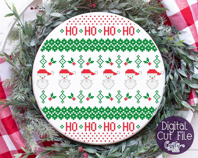 Christmas Svg - Ugly Christmas Sweater Svg - Santa Svg Sweater SVG Crafty Mama Studios 