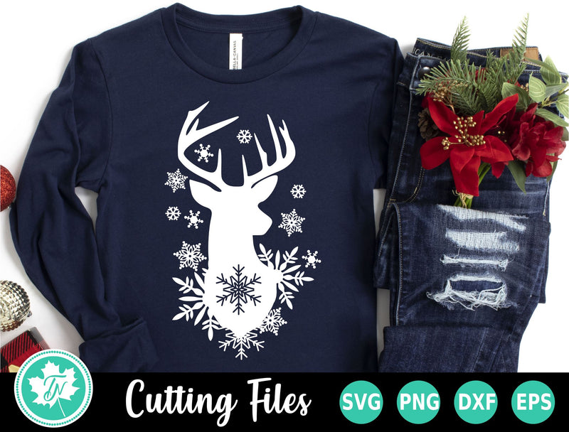 Christmas SVG | Winter Reindeer SVG SVG TrueNorthImagesCA 