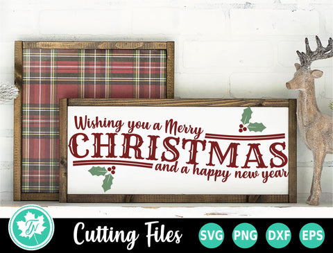 Christmas SVG | Wishing You a Merry Christmas SVG TrueNorthImagesCA 