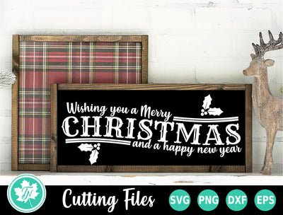 Christmas SVG | Wishing You a Merry Christmas SVG TrueNorthImagesCA 