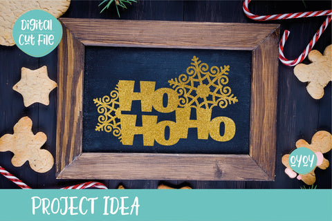 Christmas svg with Snowflake | Christmas Cake Topper svg SVG OyoyStudioDigitals 