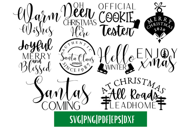 Christmas SVGs Quote Bundle SVG MockupSvgVenue 
