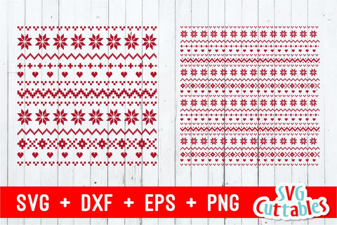 Christmas Sweater Pattern SVG Svg Cuttables 