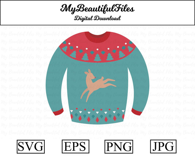 Christmas sweater SVG MyBeautifulFiles 