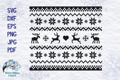 Christmas Sweater SVG SVG Wispy Willow Designs 