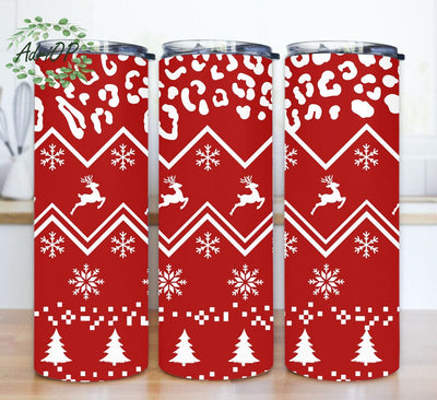 Christmas Sweater Tumbler Wrap, Merry Christmas 20oz Skinny Tumbler, Red Christmas Tumbler Design, Xmas Tumbler Png, Christmas Gift, Instant Download Sublimation AdriOP 