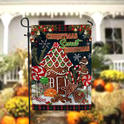 Christmas Sweet Christmas Garden Flag - 12x18 Garden Flag Sublimation Design Download PNG File Instant Download Sublimation CaldwellArt 