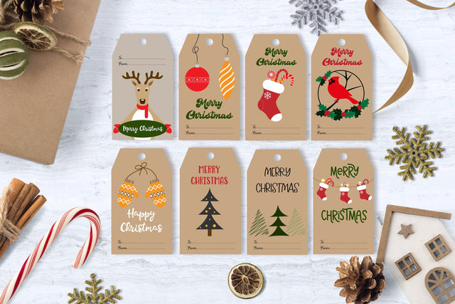 Christmas Tags Bundle | Christmas Gift Labels SVG Helga Art 