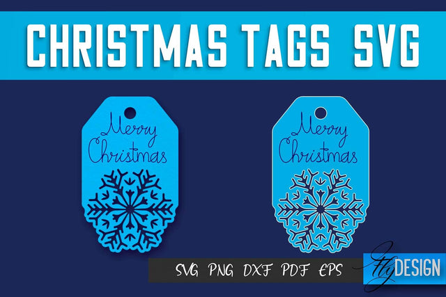 Christmas Tags SVG Design|Christmas Gift Decoration SVG | Gift Design SVG SVG Fly Design 