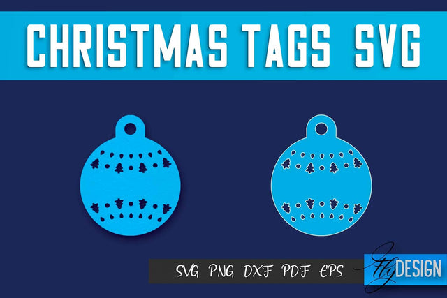 Christmas Tags SVG Design|Christmas Gift Decoration SVG | Gift Design SVG SVG Fly Design 
