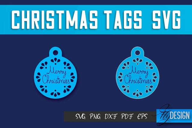 Christmas Tags SVG Design|Christmas Gift Decoration SVG | Gift Design SVG SVG Fly Design 