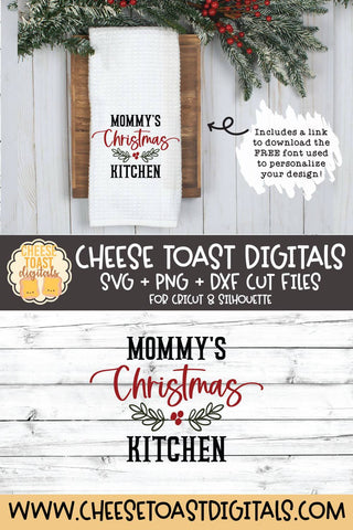 Christmas Tea Towel SVG | Christmas Kitchen SVG Cheese Toast Digitals 