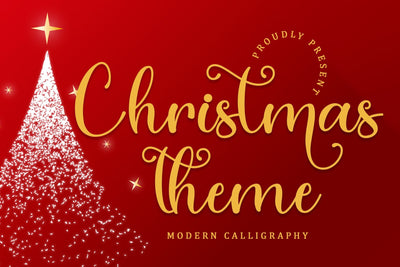 Christmas Theme Font Sakha Design Studio 