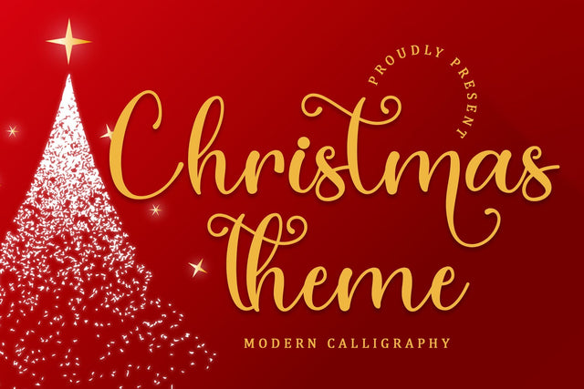 Christmas Theme Font Sakha Design Studio 