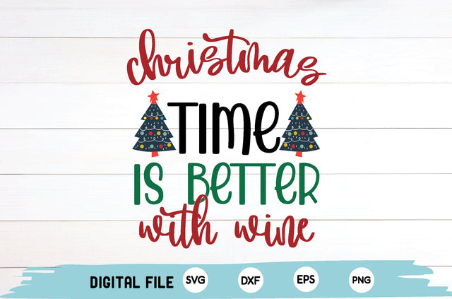 christmas time is better with wine SVG md faruk hossain 