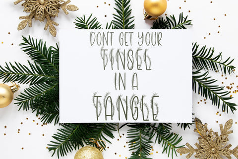 Christmas Tinsel Font Freeling Design House 
