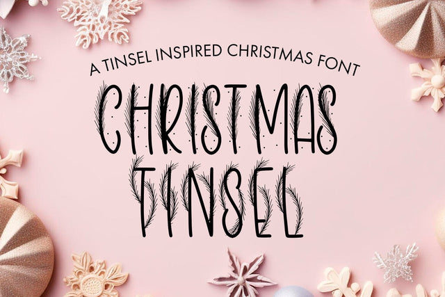 Christmas Tinsel Font Freeling Design House 