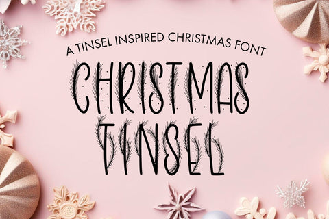Christmas Tinsel Font Freeling Design House 